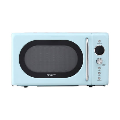 Devanti 20L Microwave Oven 800W Blue MIO-EF20L-BL