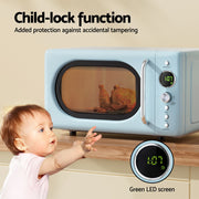 Devanti 20L Microwave Oven 800W Blue