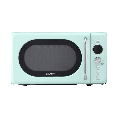 Devanti 20L Microwave Oven 700W Green MIO-EF20L-GN