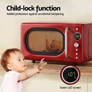 Devanti 20L Microwave Oven 700W Red