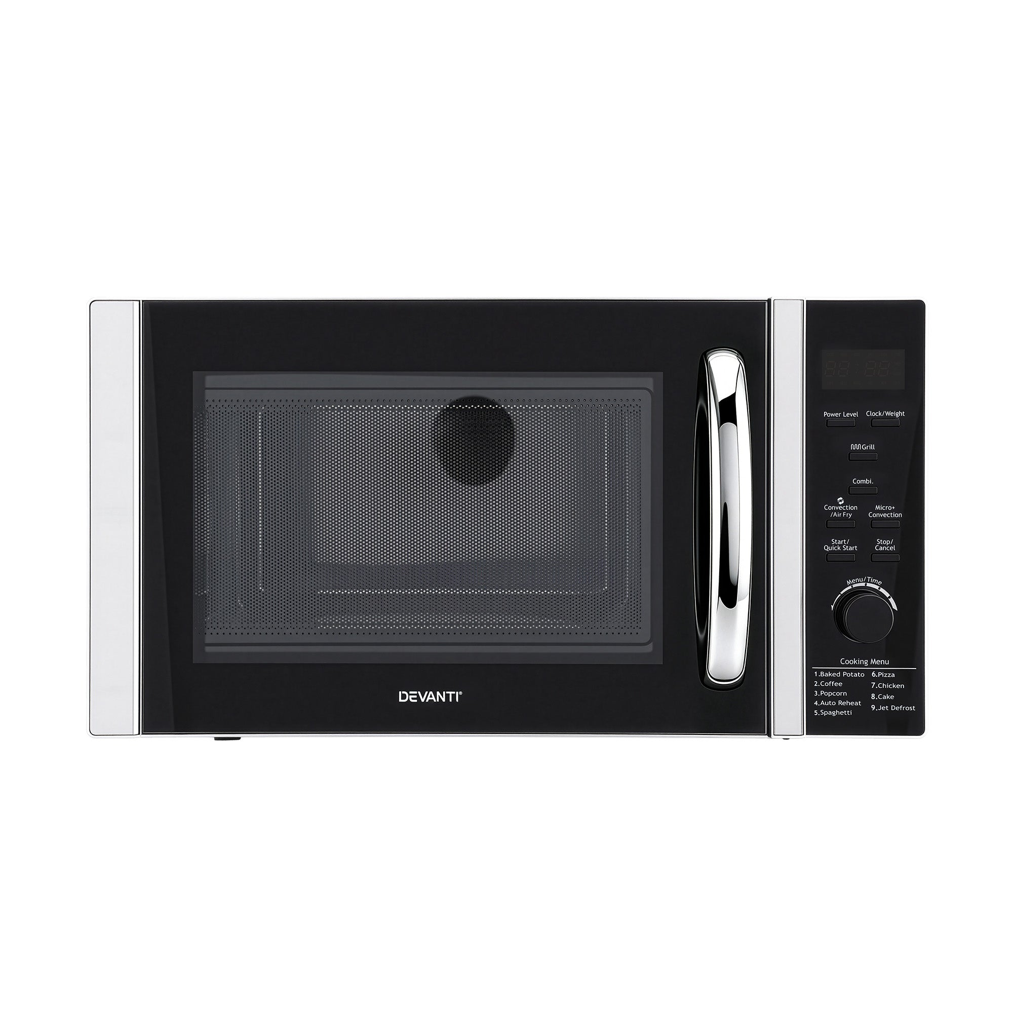 Devanti 30L Microwave Oven 4-IN-1 Air Fryer Convection Grill MIO-H3-BK
