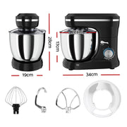 Devanti 3in1 Stand Mixer 8 Speed 5L Mix Master 400W Black MIXER-B-10-BK