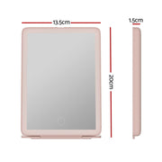 Embellir Compact Makeup Mirror w/ LED Light Portable Foldable Travel Beauty Pink MM-E-FOLD-2014LED-PK