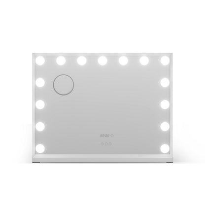 Embellir Makeup Mirror 58x45cm Hollywood Vanity with LED Light Tabletop White MM-E-FRAME-5846LED-WH