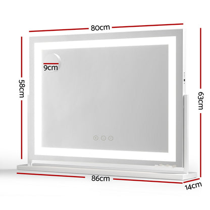 Embellir Makeup Mirror 80x58cm 360~ Rotatable Vanity Mirror with Lights Bright Light Strip Adjustable MM-E-FRAME-5880LED-ZJ