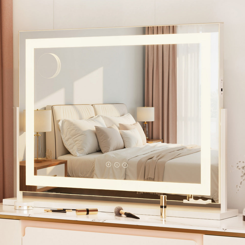 Embellir Makeup Mirror 80x58cm 360~ Rotatable Vanity Mirror with Lights Bright Light Strip Adjustable MM-E-FRAME-5880LED-ZJ