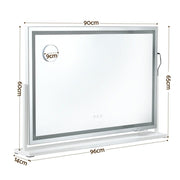 Embellir 90x60cm Makeup Mirror 360 degree Rotatable Vanity Mirror 10x magnifing