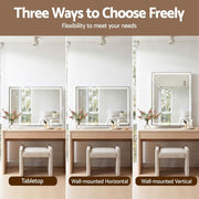 Embellir 90x60cm Makeup Mirror 360 degree Rotatable Vanity Mirror 10x magnifing
