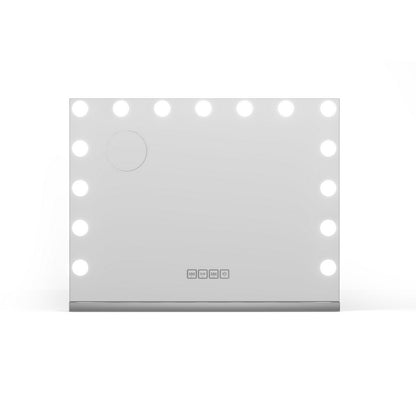 Embellir Bluetooth Makeup Mirror 58x46cm Hollywood Vanity with LED Light Wall MM-E-FRAMELS-5846-GS-BT