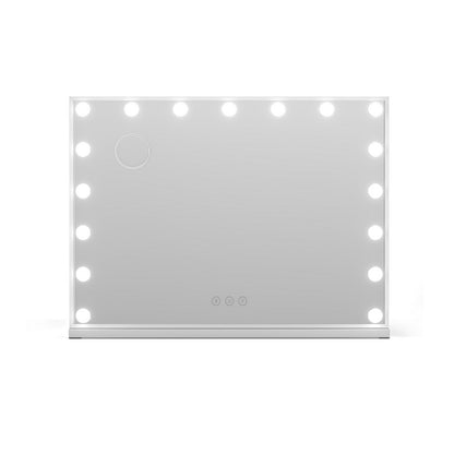 Embellir Makeup Mirror 80x58cm Hollywood Vanity with LED Light Tabletop Wall MM-E-FRAMELS-5880-WH