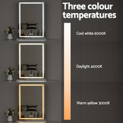 Embellir Bluetooth Makeup Mirror 58x80cm Hollywood Vanity with LED Light Crystal MM-E-FRAMELS-5880LED-VER-BT