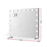 80x65cm Embellir Makeup Mirror Hollywood Vanity with LED Light Silver Legs MM-E-FRAMELS-6580LED-GS