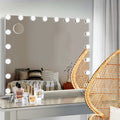 Embellir Bluetooth Makeup Mirror 80x65cm Hollywood Vanity with LED Light Wall MM-E-FRAMELS-6580LED-GS-BT