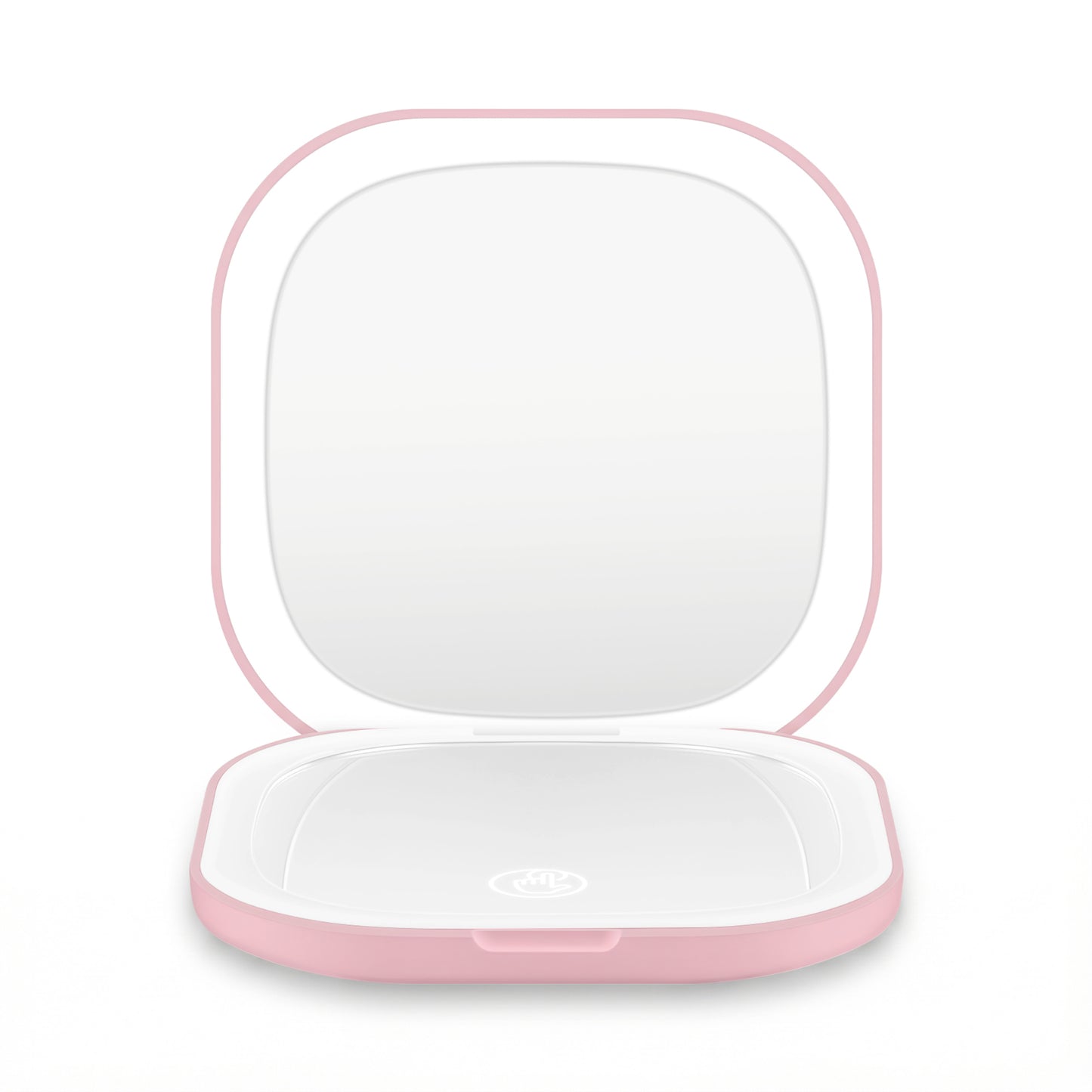 Embellir LED Compact Mirror Lighted Travel Makeup Mirror Pocket-Sized 1x 10x Magnification Square Pink MM-E-PORT-10X-SQLED-PK