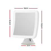 Embellir Makeup Mirror 10X Magnification LED Light Adjustable Rotation Cordless Suction Cup MM-E-STAND-10X-QUAD-WH
