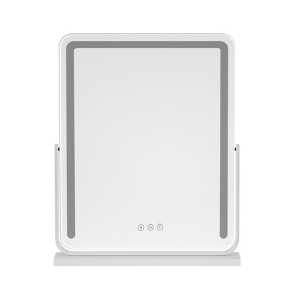 Embellir Makeup Mirror 40x50cm Hollywood Vanity with LED Light Strip Rotation MM-E-STAND-4050LED-WH