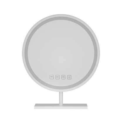 Embellir Makeup Mirror 40x40cm Hollywood Vanity with LED Light Tabletop Round MM-E-STAND-R40-BT