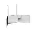 Embellir Trifold Mirror Makeup Portable with Height Adjustable 3 Way Telescoping Hook Hair Cutting Styling MM-E-TRI-9020-BK