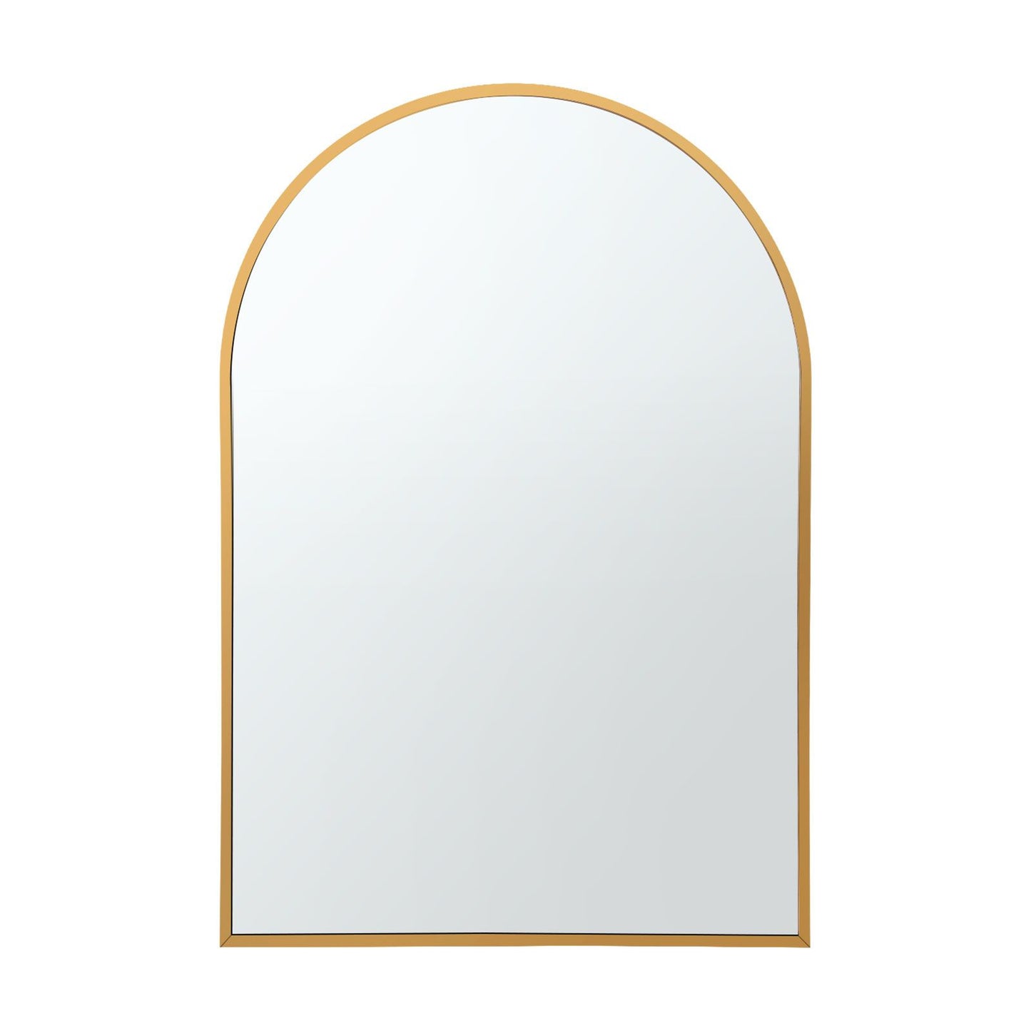 Embellir Arch Wall Mirror, Decorative Gold Frame Mirrors, 61x41cm Bathroom Vanity Mirror, Slim Frame for Living Room Entryway Bedroom Decor