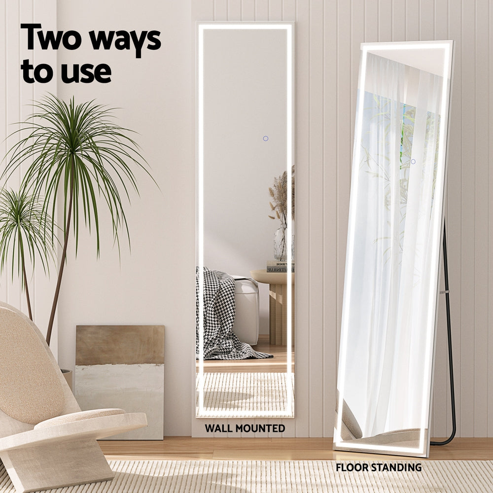 Embellir Full-Length Floor Wall Mirrors LED Light MM-E-WALL-REC-LED-160