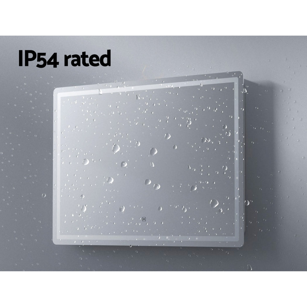 Embellir Wall Mirror 100X70CM with LED Light Bathroom Home Decor Round Rectangle MM-E-WALL-REC-LED-70100