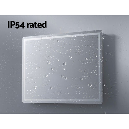 Embellir Wall Mirror 100X70CM with LED Light Bathroom Home Decor Round Rectangle MM-E-WALL-REC-LED-70100
