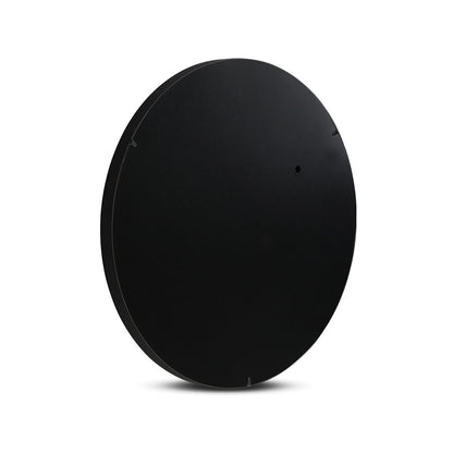 Embellir 2 Wall Mirror Makeup 80cm Home Decor Framed Mirrors Bathroom Round Black MM-E-WALL-ROU-BK-80-X2