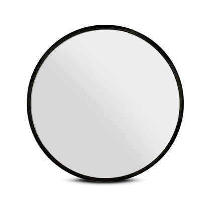 Embellir 2 Wall Mirror Makeup 90cm Home Decor Framed Mirrors Bathroom Round Black MM-E-WALL-ROU-BK-90-X2