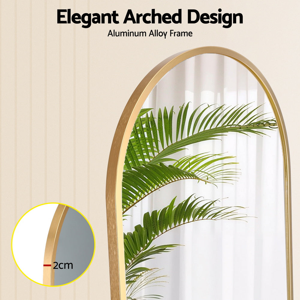 Embellir Full Length Mirror Floor Dressing Mirror 160cm MM-E-WALL-ROU-GD-160