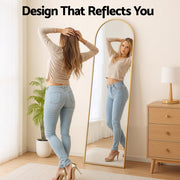 Embellir Full Length Mirror Floor Dressing Mirror 160cm MM-E-WALL-ROU-GD-160