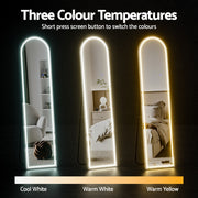 Embellir LED Full Length Mirror Floor Dressing Mirror 160cm MM-E-WALL-ROU-LED-160