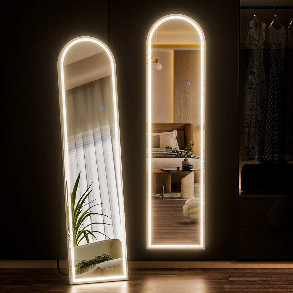 Embellir LED Full Length Mirror Floor Dressing Mirror 160cm MM-E-WALL-ROU-LED-160