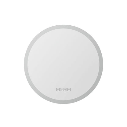 Embellir Bluetooth LED Wall Mirror With Light 50CM Bathroom Decor Round Mirrors MM-E-WALL-ROU-LED-50-BT
