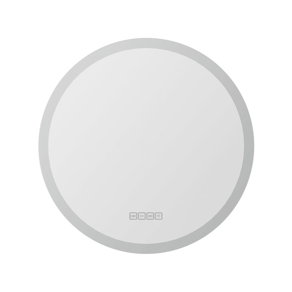 Embellir Bluetooth LED Wall Mirror With Light 60CM Bathroom Decor Round Mirrors MM-E-WALL-ROU-LED-60-BT