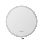 Embellir Bluetooth LED Wall Mirror With Light 60CM Bathroom Decor Round Mirrors MM-E-WALL-ROU-LED-60-BT