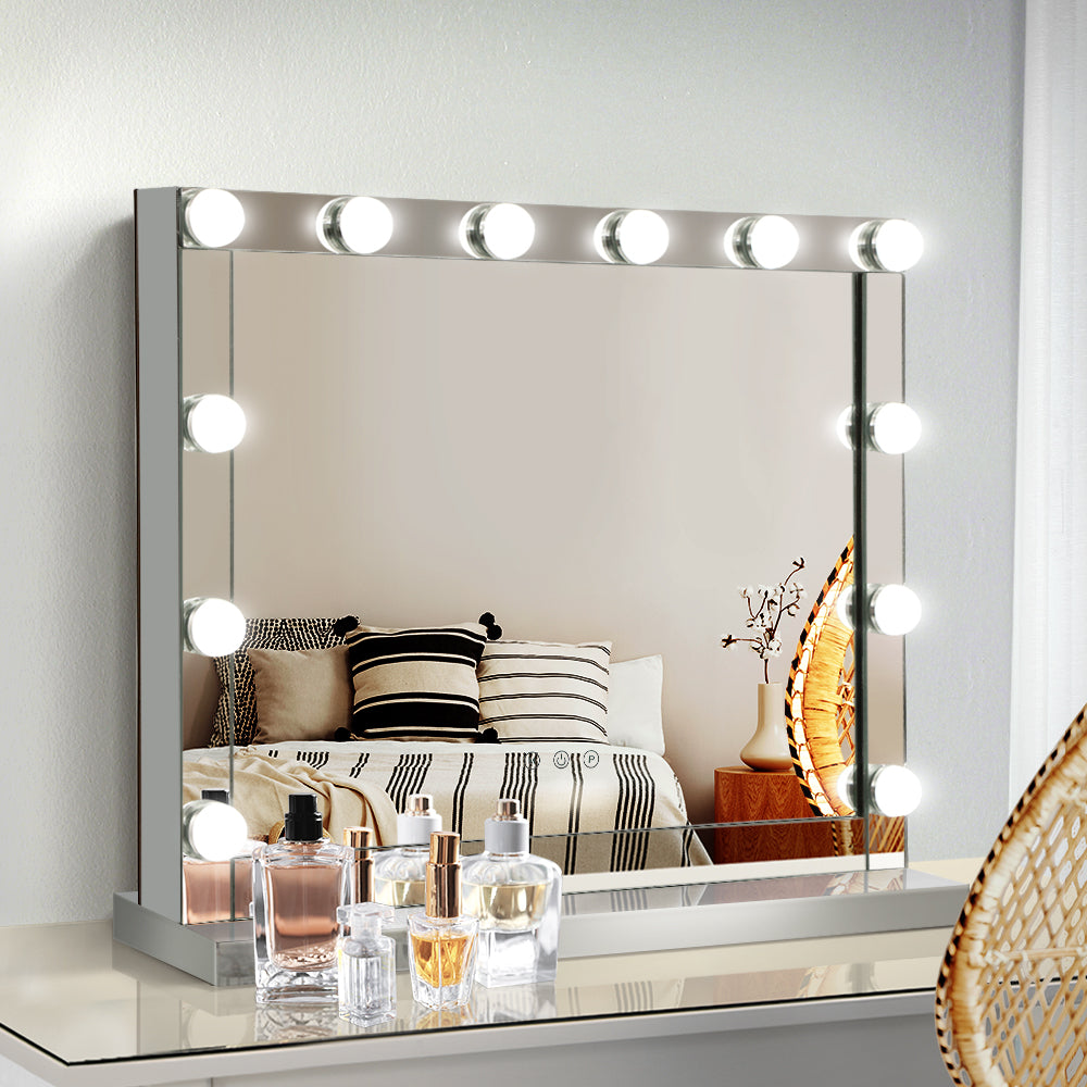Embellir Makeup Mirror Hollywood with Light Frame Vanity Dimmable Wall 12 LED MM-FRAME-5846-MI