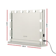 Embellir Makeup Mirror Hollywood with Light Frame Vanity Dimmable Wall 12 LED MM-FRAME-5846-MI