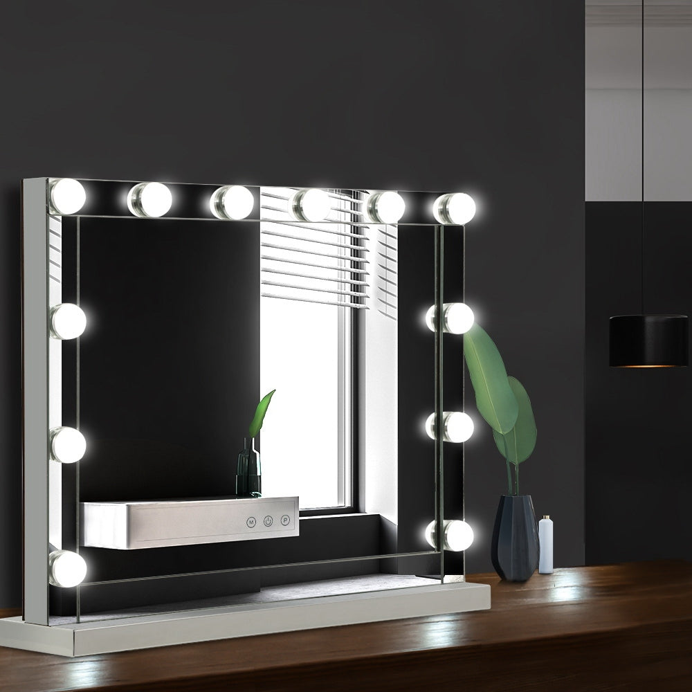Embellir Makeup Mirror Hollywood with Light Frame Vanity Dimmable Wall 12 LED MM-FRAME-5846-MI