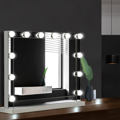 Embellir Makeup Mirror Hollywood with Light Frame Vanity Dimmable Wall 12 LED MM-FRAME-5846-MI