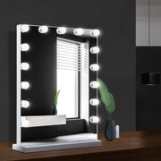 Embellir Makeup Mirror 43x61cm Hollywood Vanity with LED Light Tabletop Wall MM-FRAMELS-4361-GS