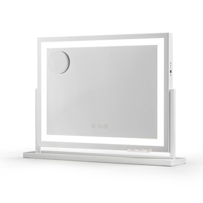 Embellir Makeup Mirror 58x46cm 360~ Rotatable Vanity Mirror with Lights Bright Light Strip Adjustable MM-FRAMELS-5846LED-GS-ZJ