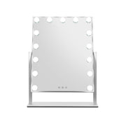 Embellir Makeup Mirror 40x50cm Hollywood Vanity with LED Light Rotation Tabletop MM-STAND-4050-WH