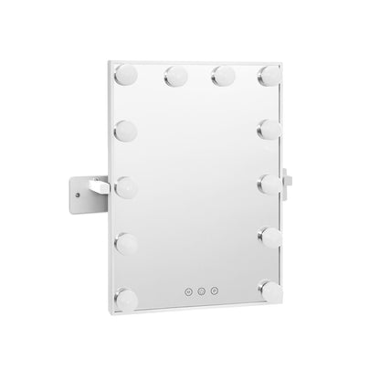 Embellir Hollywood Wall mirror Makeup Mirror With Light Vanity 12 LED Bulbs MM-WMOUNT-3040-WH