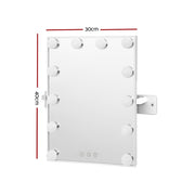 Embellir Hollywood Wall mirror Makeup Mirror With Light Vanity 12 LED Bulbs MM-WMOUNT-3040-WH