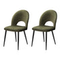 Artiss Dining Chairs Set of 2 Velvet Hollow Green MO-DIN-C-01-VEL-GNX2