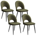 Artiss Dining Chairs Set of 4 Velvet Hollow Green MO-DIN-C-01-VEL-GNX4