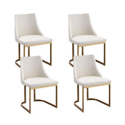 Artiss Dining Chairs Set of 4 Linen Fabric Frame Beige MO-DIN-C-02-FA-BGX4