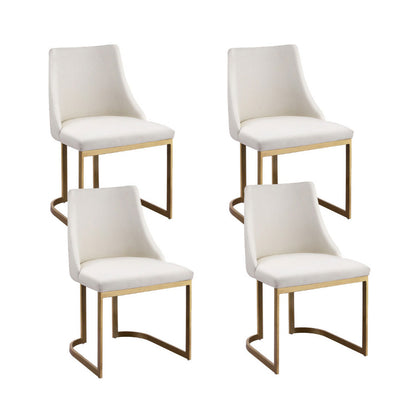 Artiss Dining Chairs Set of 4 Linen Fabric Frame Beige MO-DIN-C-02-FA-BGX4