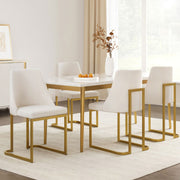Artiss Dining Chairs Set of 4 Linen Fabric Frame Beige MO-DIN-C-02-FA-BGX4