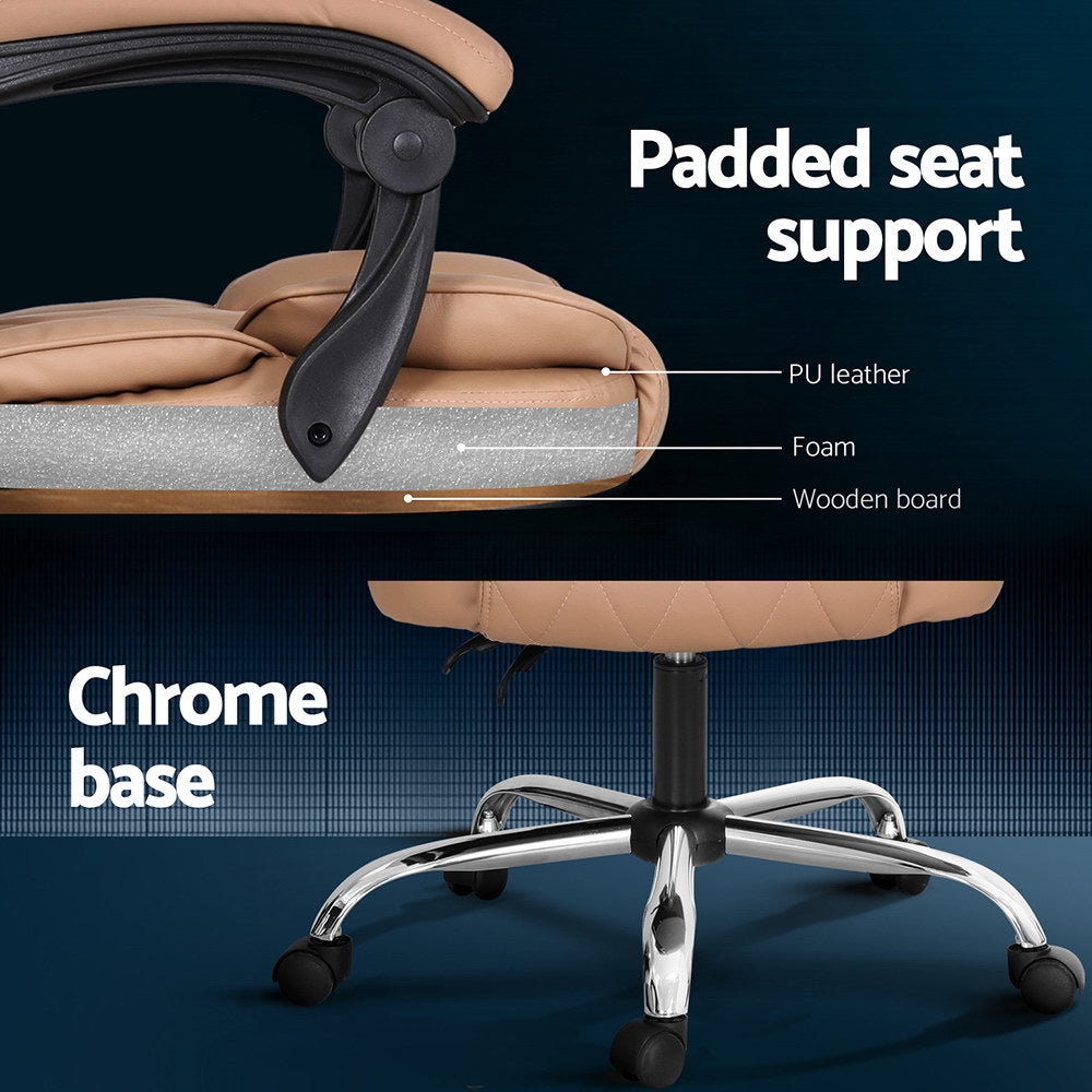 Artiss Massage Office Chair Computer Chairs High Back MOC-1051-8P-EP
